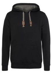 Man's World Kapuzensweatshirt lange rmel, lockere Passform, unifarben, mit Kapuze