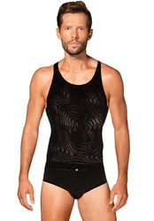 Obsessive Shirttop OB T103 Hemd schwarz/transparent