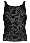 Obsessive Shirttop OB T103 Hemd schwarz/transparent