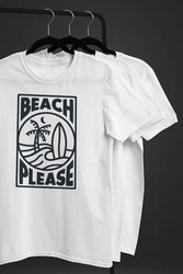 Neverless Print-Shirt Herren T-Shirt Beach Please Surfing Hellblau/Weiß/Grau/Schwarz