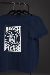 Neverless Print-Shirt Herren T-Shirt Beach Please Surfing Hellblau/Blau/Dunkelblau
