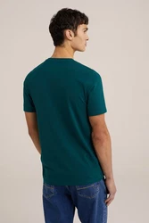 WE Fashion T-Shirt Türkis/Grün/Dunkelgrün