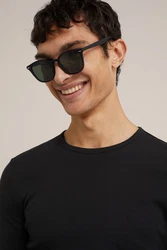 WE Fashion Longsleeve Schwarz/Mintgrün/Grün