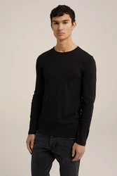 WE Fashion Longsleeve Schwarz/Mintgrün/Grün