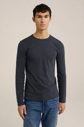 WE Fashion Longsleeve Dunkelblau/Blau