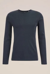 WE Fashion Longsleeve Dunkelblau/Blau