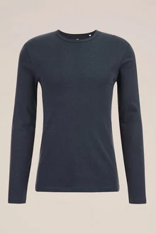 WE Fashion Longsleeve Dunkelblau/Blau