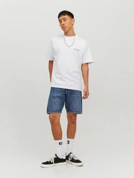 Jack & Jones Kurzarmshirt JORGROCERY TEE SS CREW NECK Weiß/Rot/Gelb