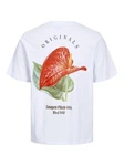 Jack & Jones Kurzarmshirt JORGROCERY TEE SS CREW NECK Weiß/Rot/Gelb