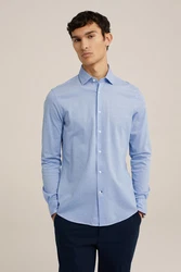 WE Fashion Businesshemd Hellblau/Blau