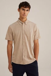 WE Fashion Businesshemd Khaki/Beige/Braun