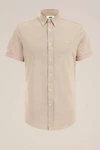 WE Fashion Businesshemd Khaki/Beige/Braun WE Fashion Businesshemd Khaki/Beige/Braun