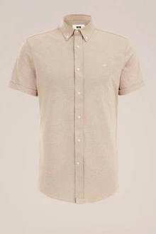 WE Fashion Businesshemd Khaki/Beige/Braun