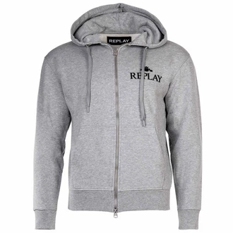 Replay Sweatshirt Herren Sweatjacke Zip-Jacke Kapuze Logo 