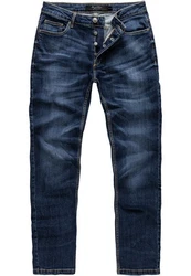 Amaci&Sons Straight Jeans WICHITA Dunkelblau/Blau