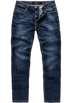 Amaci&Sons Straight Jeans WICHITA Dunkelblau/Blau