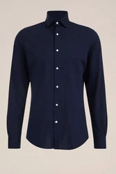 WE Fashion Businesshemd Dunkelblau/Hellblau