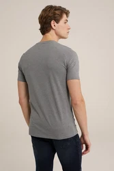 WE Fashion T-Shirt Grau/Hellgrau/Dunkelgrau