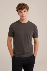 WE Fashion T-Shirt Grau/Dunkelgrau/Khaki/Braun/Dunkelbraun/Dunkelgrün