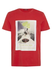 Print-Shirt T-Shirt im Surf-Design 1