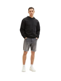 Jeansshorts Knielange Jeans Shorts JOSH 5331 in Grau