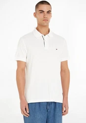 Tommy Hilfiger Flag Under Placket REG Polo Langarm T-Shirt MW0MW31684 navy/knallrot/wei