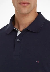 Tommy Hilfiger Flag Under Placket REG Polo Langarm T-Shirt MW0MW31684 blau