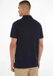 Tommy Hilfiger Flag Under Placket REG Polo Langarm T-Shirt MW0MW31684 blau