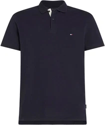 Tommy Hilfiger Flag Under Placket REG Polo Langarm T-Shirt MW0MW31684 blau
