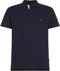 Tommy Hilfiger Flag Under Placket REG Polo Langarm T-Shirt MW0MW31684 blau