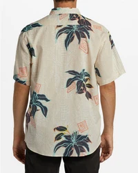 Billabong Kurzarmhemd Sundays Blau/Beige