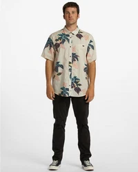Billabong Kurzarmhemd Sundays Blau/Beige