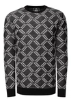 Rusty Neal Strickpullover Grau/Creme/Schwarz/Dunkelgrau