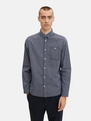 TOM TAILOR Hemd Hellblau/Dunkelblau/Blau/Grau