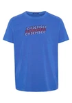 Chiemsee Print-Shirt T-Shirt im Label-Look Blau