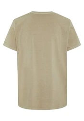 Chiemsee Print-Shirt T-Shirt im Label-Look Khaki/Dunkelgrün/Braun/Beige