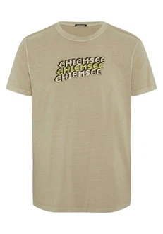 Chiemsee Print-Shirt T-Shirt im Label-Look Khaki/Dunkelgrün/Braun/Beige Chiemsee Print-Shirt T-Shirt im Label-Look Khaki/Dunkelgrün/Braun/Beige