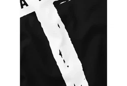 Neverless Tanktop Herren Trend-Motiv Cross Faith Schwarz/Lila