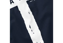 Neverless Tanktop Herren Trend-Motiv Cross Faith Dunkelblau/Blau/Schwarz