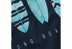 Neverless Herren Tanktop Surfing Fashion Aufdruck Long Beach Surfboard Blau/Dunkelblau/Türkis/Hellblau