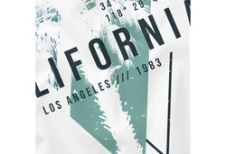 Neverless Herren Tank-Top California Los Angeles Surfing Motiv Weiß/Dunkelgrün