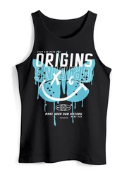 Neverless Tanktop Herren Aufdruck Butterfly Smile Make your own Dunkelgrau/Türkis/Dunkelblau/Blau/Schwarz/Lila