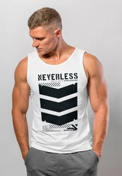 Neverless Tanktop Herren Tank-Top Techwear Trend Japanese Streetstyle Dunkelblau/Rosa/Weiß