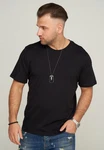 Jack & Jones T-Shirt JCOMETA TEE Schwarz