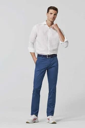 MEYER Chinohose Roma Dunkelblau/Blau