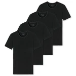 Schiesser T-Shirt 95/5 Organic Cotton Schwarz/Grau/Dunkelgrau