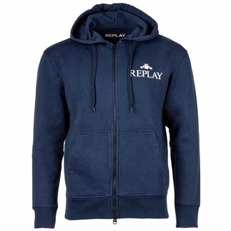 Replay Sweatshirt Herren Sweatjacke Zip-Jacke Kapuze Logo