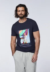 Chiemsee T-Shirt im Surf-Design (1) Dunkelblau/Blau/Hellblau