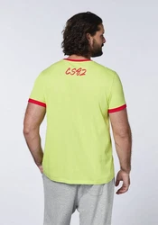 Chiemsee Print-Shirt T-Shirt mit Kontrast-Akzenten Neonfarben/Grün/Gelb