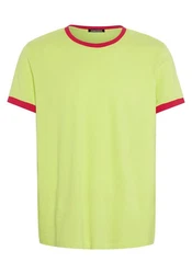 Chiemsee Print-Shirt T-Shirt mit Kontrast-Akzenten Neonfarben/Grün/Gelb